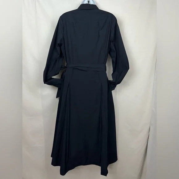DEREK LAM 10 CROSBY stunning Annette Pleated Shirtdress - Navy 69% off retail - Picture 5 of 13
